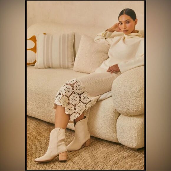 KAANAS cowgirl boots x Madewell Porto pointed toe boots in gray suede Size 9 New - Picture 2 of 11